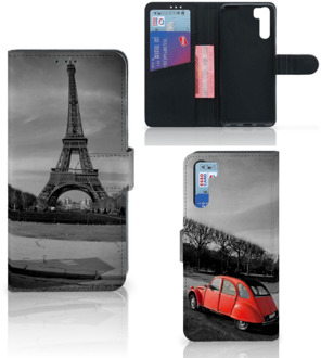 B2Ctelecom Wallet Case OPPO A91 | Reno3 Hoesje Eiffeltoren