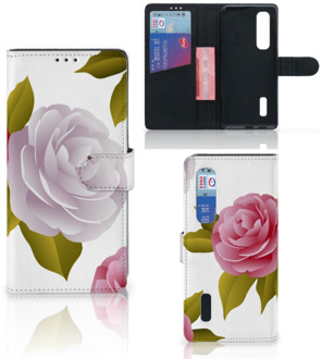 B2Ctelecom Wallet Case OPPO Find X2 Pro Telefoon Hoesje Cadeau voor haar Roses