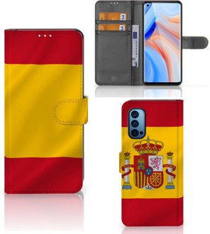 B2Ctelecom Wallet Case OPPO Reno 4 Pro 5G Smartphone Hoesje Spanje