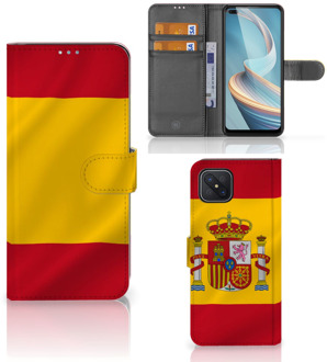 B2Ctelecom Wallet Case OPPO Reno4 Z Smartphone Hoesje Spanje