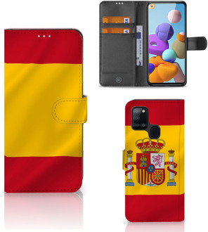 B2Ctelecom Wallet Case Samsung Galaxy A21s Smartphone Hoesje Spanje