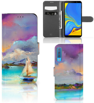 B2Ctelecom Wallet Case Samsung Galaxy A7 (2018) Boat