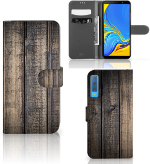 B2Ctelecom Wallet Case Samsung Galaxy A7 (2018) Design Steigerhout