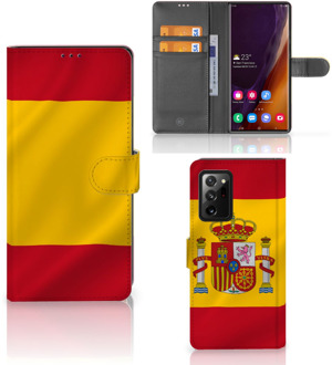 B2Ctelecom Wallet Case Samsung Galaxy Note20 Ultra Smartphone Hoesje Spanje