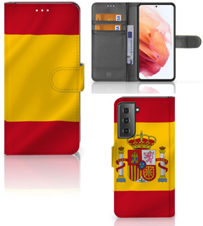 B2Ctelecom Wallet Case Samsung Galaxy S21 Smartphone Hoesje Spanje