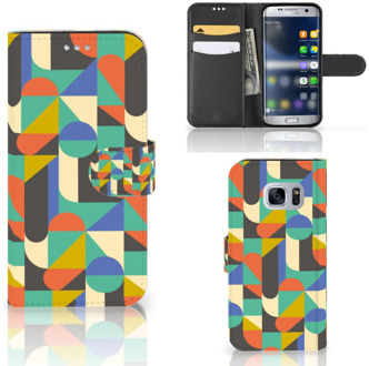 B2Ctelecom Wallet Case Samsung Galaxy S7 Funky Retro