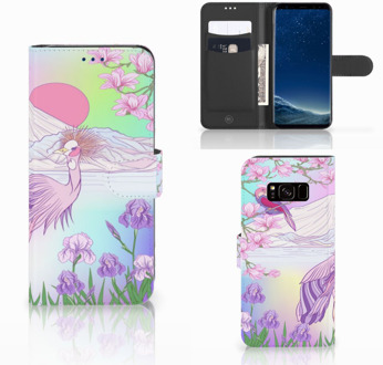 B2Ctelecom Wallet Case Samsung Galaxy S8 Bird