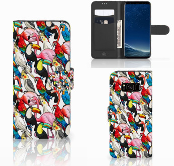 B2Ctelecom Wallet Case Samsung Galaxy S8 Birds