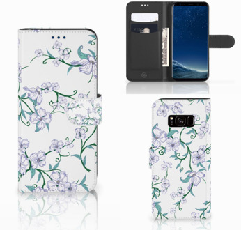 B2Ctelecom Wallet Case Samsung Galaxy S8 Blossom White