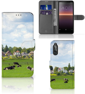 B2Ctelecom Wallet Case Sony Xperia 10 II Smartphone Hoesje Hollandse Koeien