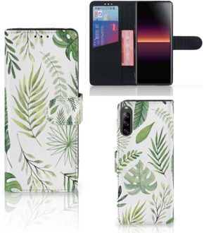 B2Ctelecom Wallet Case Sony Xperia L4 Smartphone Hoesje Leaves