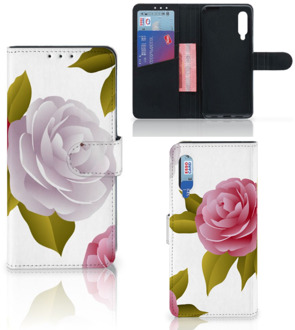 B2Ctelecom Wallet Case Xiaomi Mi 9 Telefoon Hoesje Cadeau voor haar Roses