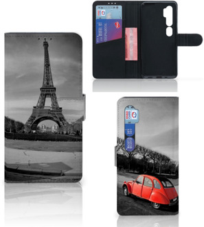 B2Ctelecom Wallet Case Xiaomi Mi Note 10 Pro Hoesje Eiffeltoren