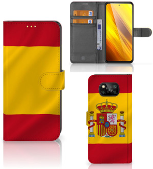 B2Ctelecom Wallet Case Xiaomi Poco X3 Smartphone Hoesje Spanje