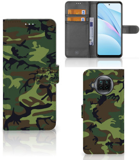 B2Ctelecom Xiaomi Mi 10T Lite Portemonnee hoesje Army Dark