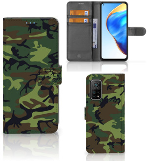 B2Ctelecom Xiaomi Mi 10T Pro | Mi 10T Portemonnee hoesje Army Dark