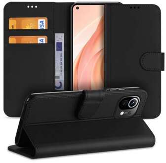 B2Ctelecom Xiaomi Mi 11 Lite Book Case Zwart met Pasjeshouder