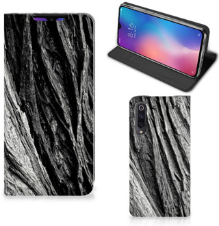 B2Ctelecom Xiaomi Mi 9 Book Wallet Case Boomschors Grijs