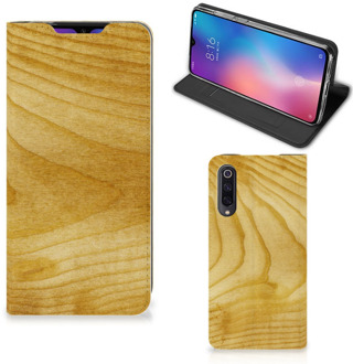 B2Ctelecom Xiaomi Mi 9 Book Wallet Case Licht Hout