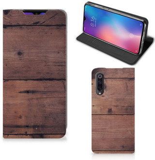 B2Ctelecom Xiaomi Mi 9 Book Wallet Case Old Wood