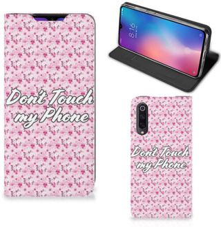 B2Ctelecom Xiaomi Mi 9 Design Case Flowers Pink DTMP