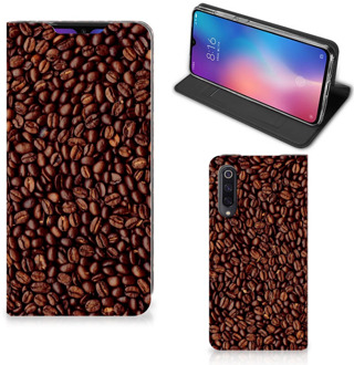 B2Ctelecom Xiaomi Mi 9 Flip Style Cover Koffiebonen