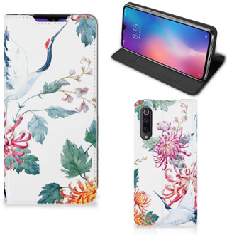 B2Ctelecom Xiaomi Mi 9 Hoesje maken Bird Flowers