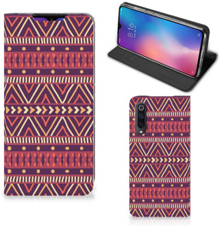 B2Ctelecom Xiaomi Mi 9 Hoesje met Magneet Aztec Purple