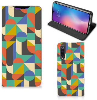 B2Ctelecom Xiaomi Mi 9 Hoesje met Magneet Funky Retro