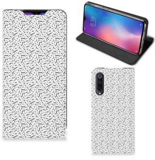 B2Ctelecom Xiaomi Mi 9 Hoesje met Magneet Stripes Dots