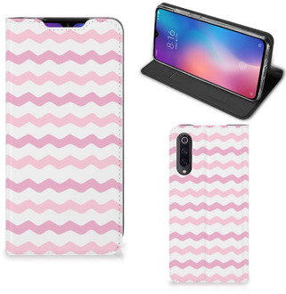 B2Ctelecom Xiaomi Mi 9 Hoesje met Magneet Waves Roze