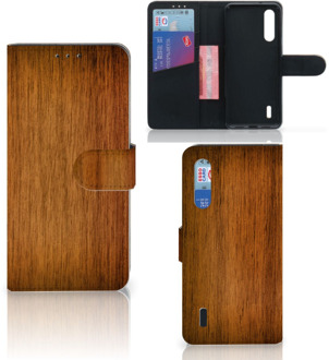 B2Ctelecom Xiaomi Mi 9 Lite Book Style Case Donker Hout