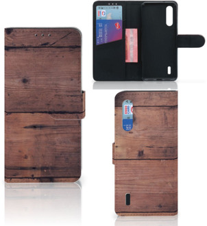 B2Ctelecom Xiaomi Mi 9 Lite Book Style Case Old Wood