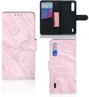 B2Ctelecom Xiaomi Mi 9 Lite Bookcase Marble Roze