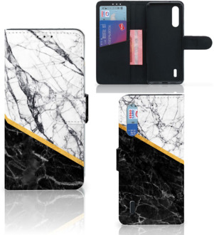 B2Ctelecom Xiaomi Mi 9 Lite Bookcase Marble White Black