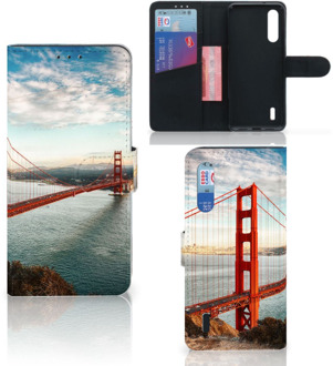 B2Ctelecom Xiaomi Mi 9 Lite Flip Cover Golden Gate Bridge