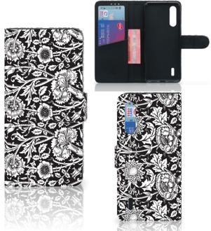 B2Ctelecom Xiaomi Mi 9 Lite Hoesje Black Flowers