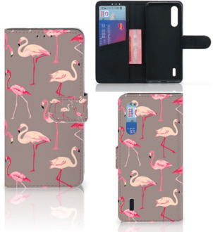 B2Ctelecom Xiaomi Mi 9 Lite Telefoonhoesje met Pasjes Flamingo