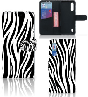 B2Ctelecom Xiaomi Mi 9 Lite Telefoonhoesje met Pasjes Zebra