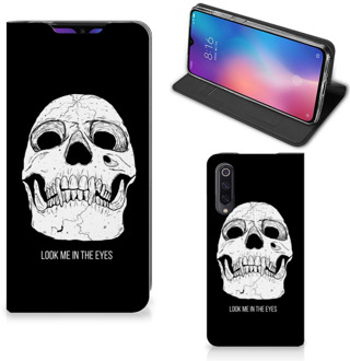 B2Ctelecom Xiaomi Mi 9 Mobiel BookCase Skull Eyes