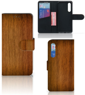 B2Ctelecom Xiaomi Mi 9 SE Book Style Case Donker Hout