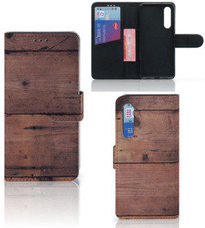 B2Ctelecom Xiaomi Mi 9 SE Book Style Case Old Wood