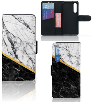 B2Ctelecom Xiaomi Mi 9 SE Bookcase Marble White Black