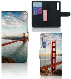 B2Ctelecom Xiaomi Mi 9 SE Flip Cover Golden Gate Bridge