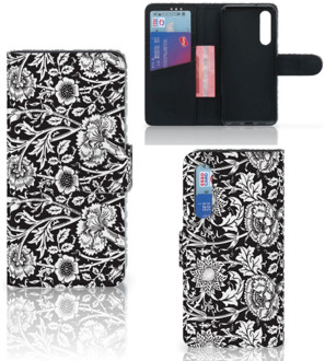 B2Ctelecom Xiaomi Mi 9 SE Hoesje Black Flowers