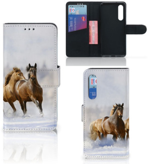 B2Ctelecom Xiaomi Mi 9 SE Telefoonhoesje met Pasjes Paarden