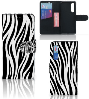 B2Ctelecom Xiaomi Mi 9 SE Telefoonhoesje met Pasjes Zebra