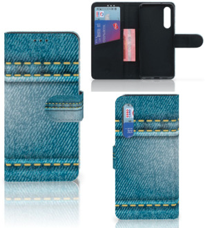 B2Ctelecom Xiaomi Mi 9 SE Wallet Case met Pasjes Jeans