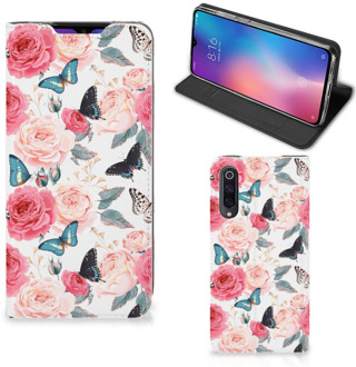 B2Ctelecom Xiaomi Mi 9 Smart Cover Butterfly Roses