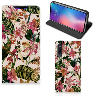 B2Ctelecom Xiaomi Mi 9 Smart Cover Flowers